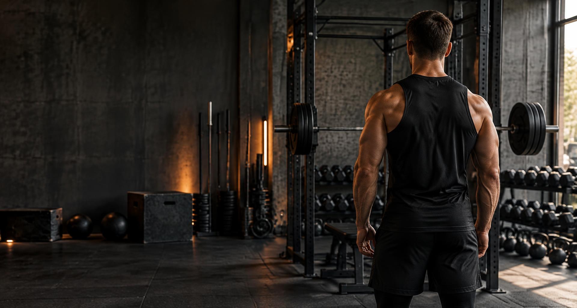 Atleta en un gimnasio, imagen ilustrativa de entrenamiento